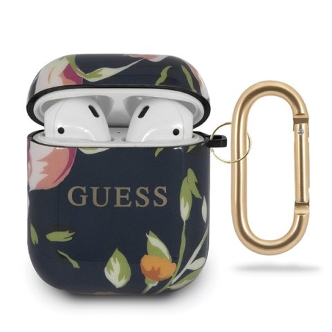Guess GUACA2TPUBKFL03 AirPods cover niebieski/blue N.3 Flower Collection