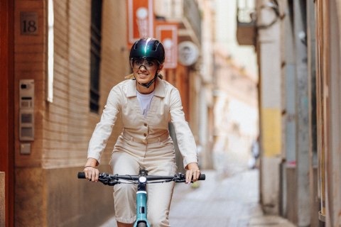 Kask Rowerowy HJC CALIDO PLUS Biało-Szary PEARL WHITE GREY r.S