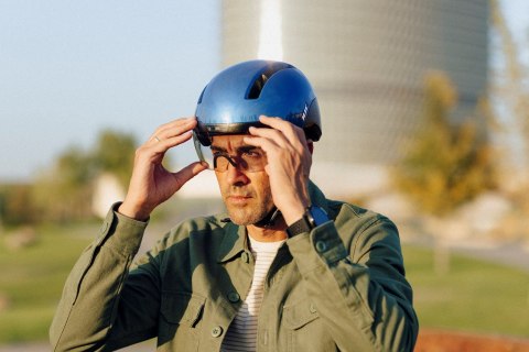 Kask Rowerowy HJC CALIDO PLUS Czarny METAL BLACK r.S