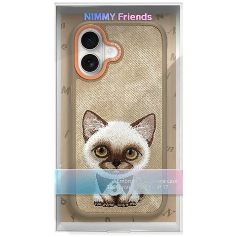 Etui Nimmy Big Eyed Pet 2.0 Cat do iPhone 17 beżowy