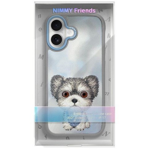 Etui Nimmy Big Eyed Pet 2.0 Dog do iPhone 17 szary