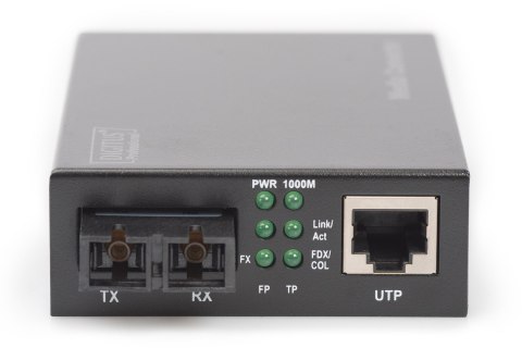 Digitus Gigabitowy konwerter mediów, RJ45 / SC