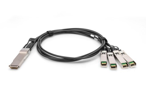 Digitus Kabel bezpośrednio podłączany 40G QSFP+ do 4 x SFP+ 1 m