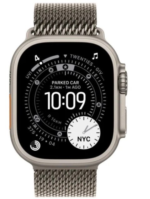 Watch Ultra 3 GPS + Cellular 49mm Natural Titanium Case with Natural Titanium Milanese Loop - Large APPLE Watch OS Naturalny