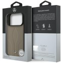 Etui Mercedes Leather The Move MagSafe do iPhone 17 Pro taupe