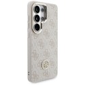 Zestaw Etui + Smycz Guess 4G Big Rhinestone Triangle Strap MagSafe do Samsung Galaxy S26 Ultra różowy