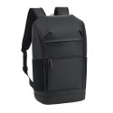 Rivacase Eden plecak City backpack Czarny Poliester, Skóra woskowana (Pull Up)