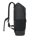 Rivacase Eden plecak City backpack Czarny Poliester, Skóra woskowana (Pull Up)