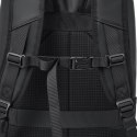 Rivacase Eden plecak City backpack Czarny Poliester, Skóra woskowana (Pull Up)