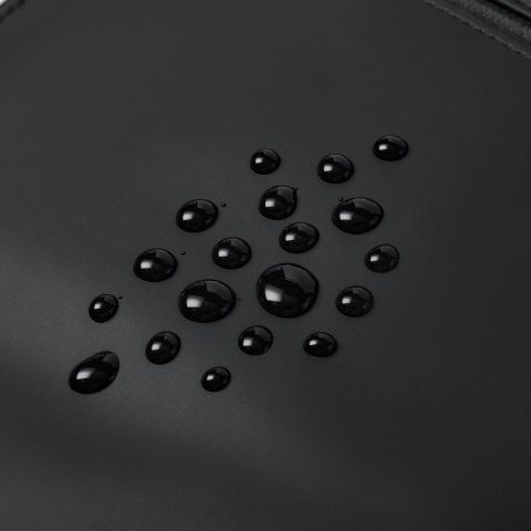 Rivacase Eden plecak City backpack Czarny Poliester, Skóra woskowana (Pull Up)