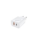 Ładowarka sieciowa USB Quick Charge Power Delivery 3.0 18W +1m kabel USB typ C, LA-05 C