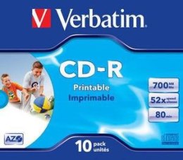 Płyty CD-R Verbatim Data Life Plus JC (10szt)