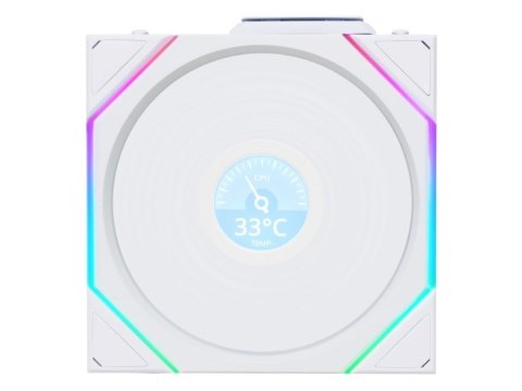 Lian Li Uni Fan TL LCD Obudowa komputera, Procesor Wentylator 14 cm Biały 1 szt.