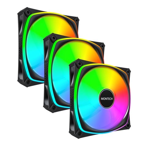Montech RX120 PRO Obudowa komputera Wentylator 12 cm Biały 3 szt.