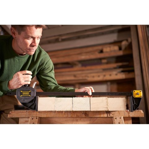 Stanley FATMAX XL Zacisk stolarski 60 cm Czarny, Żółty