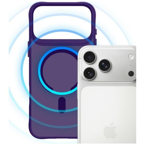Etui 3MK Smoke MagCase do Apple iPhone 17 Pro Max fioletowy