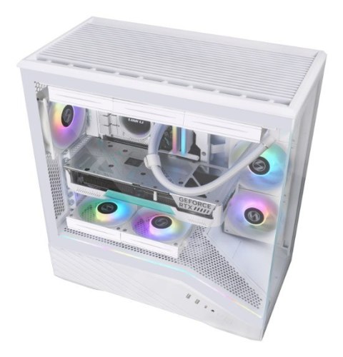 Obudowa PC Lian Li Vector V100, Midi-Tower, ATX, RGB, Szkło Hartowane - Białe