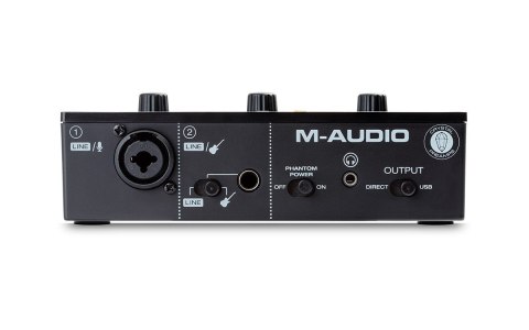 Interfejs audio USB M-AUDIO M-Track Solo przedwzmacniacz Crystal 16 bit 48 kHz Czarny