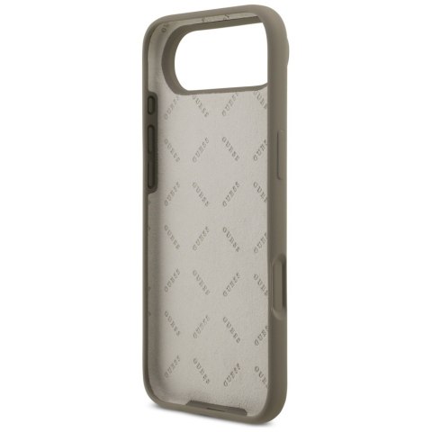 Etui Guess Silicone Big 4G Script do iPhone Air brązowy
