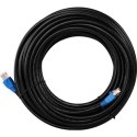 Goobay | CAT 6 Outdoor-patch cable U/UTP | 94389 | 10 m | Black | Wstępnie okablowany, nieekranowany kabel LAN z wtykami RJ45 do