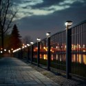 GREENBLUE LAMPA SOLARNA NA SŁUPEK 100*100 - DASZEK KOPERTOWY GB128