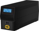 ZASILACZ UPS i850LCD USB, AVR, moc 800VA/480W, 4xIEC 320 C13, 1xUSB, 2xRJ-45, czarny / ORVALDI