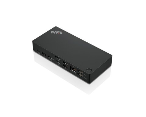 Lenovo | ThinkPad Universal USB-C Dock - EU | Stacja dokująca | Porty Ethernet LAN (RJ-45) w ilości 1 | Porty VGA (D-Sub) w iloś