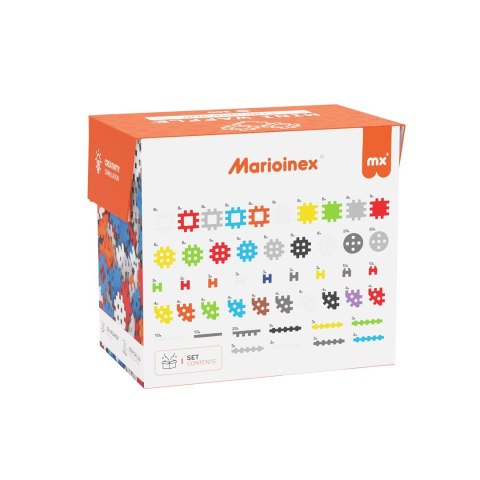MARIOINEX Klocki Mini Waffle Konstruktor, 300 elementów