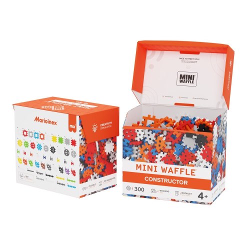 MARIOINEX Klocki Mini Waffle Konstruktor, 300 elementów