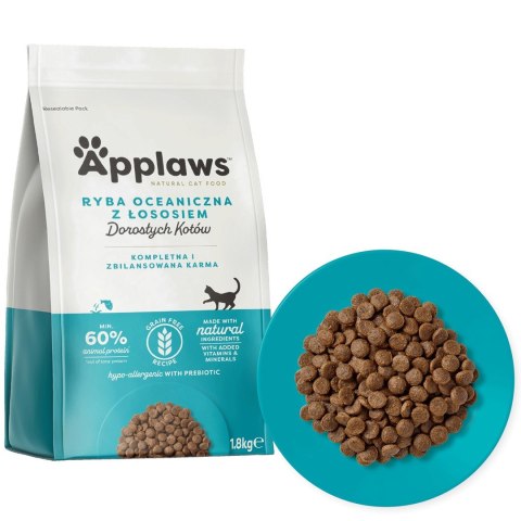 Applaws Cat Dry Adult Ocean Fish with Salmon 1.8kg