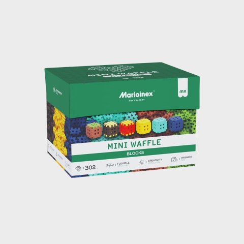 Klocki konstrukcyjne Marioinex Mini Waffle, 302 elementy