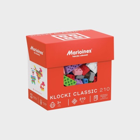 Klocki konstrukcyjne Marioinex Classic, 210 elementów