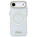 Etui Guess IML Script Metal MagSafe do iPhone Air przezroczysty