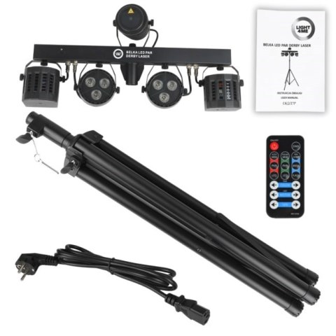Multiefekt LIGHT4ME BELKA LED PAR DERBY LASER