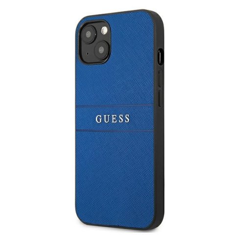 Guess GUHCP13SPSASBBL iPhone 13 mini 5,4" niebieski/blue Saffiano Strap