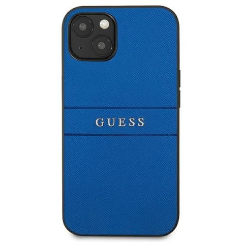 Guess GUHCP13SPSASBBL iPhone 13 mini 5,4" niebieski/blue Saffiano Strap