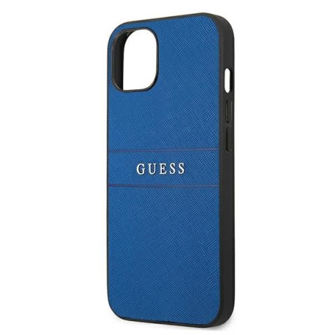 Guess GUHCP13SPSASBBL iPhone 13 mini 5,4" niebieski/blue Saffiano Strap