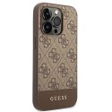 Guess GUHCP14XG4GLBR iPhone 14 Pro Max 6,7" brązowy/brown hard case 4G Stripe Collection