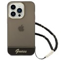 Guess GUHCP14XHGCOHK iPhone 14 Pro Max 6,7" czarny/black hardcase Translucent Pearl Strap