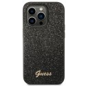 Guess GUHCP14XHGGSHK iPhone 14 Pro Max 6,7" czarny/black hard case Glitter Script