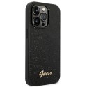 Guess GUHCP14XHGGSHK iPhone 14 Pro Max 6,7" czarny/black hard case Glitter Script