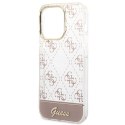 Guess GUHCP14LHG4MHP iPhone 14 Pro 6,1" różowy/pink hardcase 4G Pattern Script