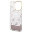 Guess GUHCP14LHG4MHP iPhone 14 Pro 6,1" różowy/pink hardcase 4G Pattern Script