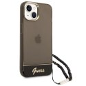 Guess GUHCP14MHGCOHK iPhone 14 Plus 6,7" czarny/black hardcase Translucent Pearl Strap