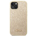 Guess GUHCP14MHGGSHD iPhone 14 Plus 6,7" złoty/gold hard case Glitter Script