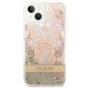 Guess GUHCP14MLFLSD iPhone 14 Plus 6,7" złoty/gold hardcase Paisley Liquid Glitter