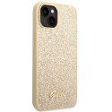 Guess GUHCP14SHGGSHD iPhone 14 6,1" złoty/gold hard case Glitter Script