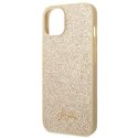 Guess GUHCP14SHGGSHD iPhone 14 6,1" złoty/gold hard case Glitter Script