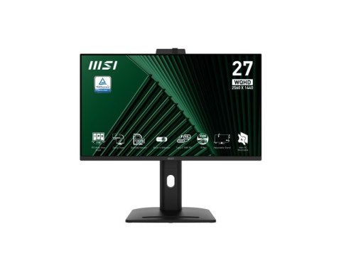 MSI PRO MP275QPDG monitor komputerowy 68,6 cm (27") 2560 x 1440 px Wide Quad HD LCD Czarny