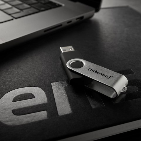 Intenso USB 256GB OFFICE LINE 3.2 Gen1 Silver-Black pamięć USB USB Typu-A 3.2 Gen 1 (3.1 Gen 1) Czarny, Srebrny